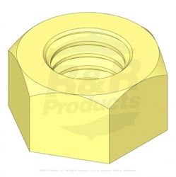 NUT- 7/16 HEX YELLOW ZINC Replaces  443114