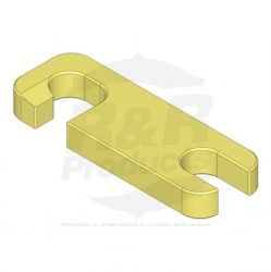 SHIM- 1/4" Slotted  Replaces  119-0626