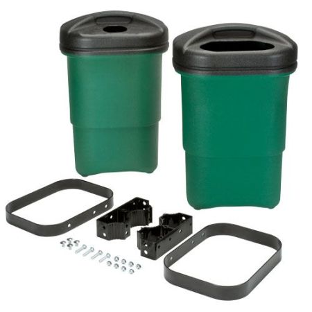 DOUBLE TRASH CONTAINER - GREEN