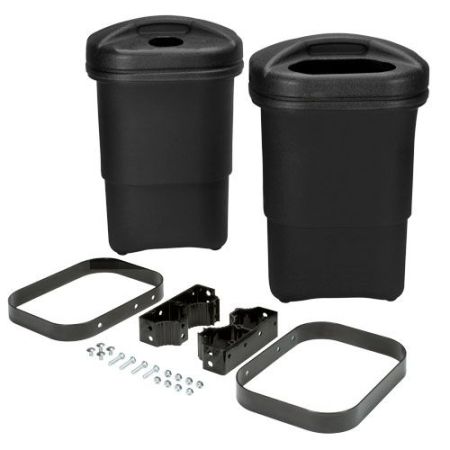 DOUBLE TRASH CONTAINER - BLACK
