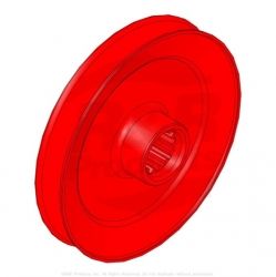 PULLEY-SPLINED  Replaces  44-6340