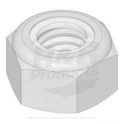 NUT-6MM-1.0 FLANGED LOCK NYLON  Replaces  81-0130