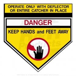 DECAL-DANGER  Replaces  93-1122
