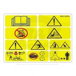 DECAL-WARNING CE  Replaces  93-8063
