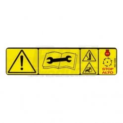 Warning DECAL- Replaces  93-8064