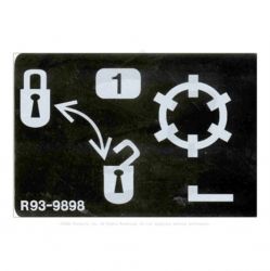 DECAL-LOCK  Replaces  93-9898