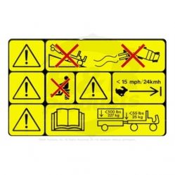 DECAL-CAUTION  Replaces 98-8688