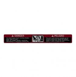 WARNING DECAL - Replaces  MT6517