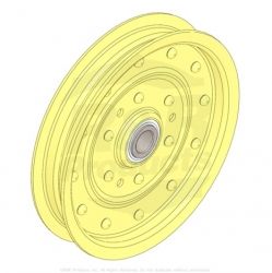 PULLEY-FLAT IDLER  Replaces  110-9596 , 132-9421