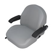 SEAT - LIGHT GREY DELUXE W/ARMS & TRACK SET