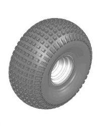Tire w/Wheel - 22x11.00-8 NHS (2 Ply) Carlisle Knobby