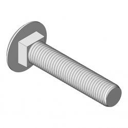 CARRIAGE BOLT- M8 X 40 Replaces  03M7188