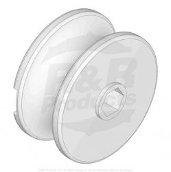 RUBBER-WHEEL-ASSY  Replaces 106-5353