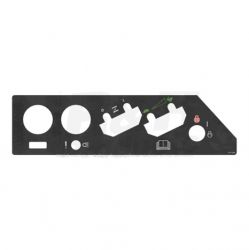 DECAL-CONTROL PANEL Replaces  107-2554