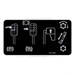 DECAL-COVER PLATE  Replaces 110-0986