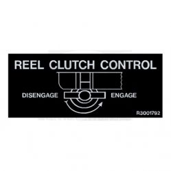 DECAL-REEL CLUTCH  Replaces  3001792