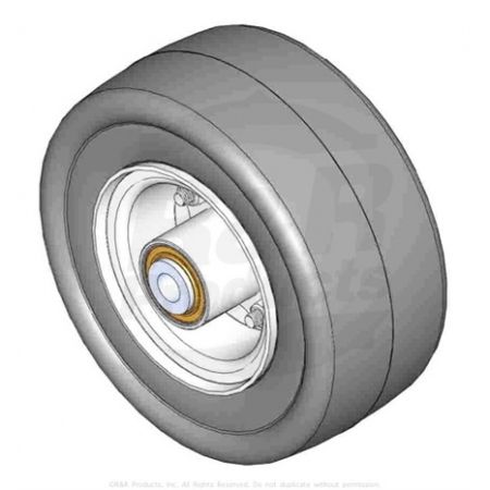 Wheel Assy - Castor - Pneu 8x3.50-4  Replaces 93-9938