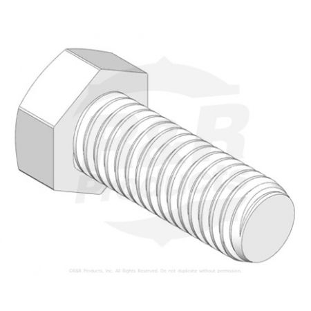 Bolt - Hex HD 3/8-16 x 1 replaces 400262/400188