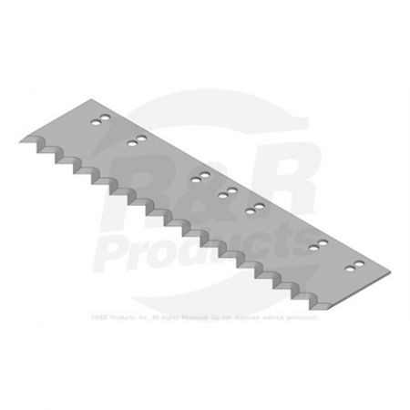 CUT-OFF BLADE - 16 SERRATED (16-1/2 LONG) 7 Hole 