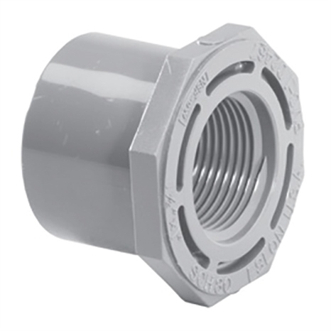 1 x 1/2 SCH80 PVC REDUCER BUSHING (FLUSH STYLE SP x FPT)