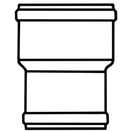 6X4 PVC REDUCING COUPLING (GSKT) CL160