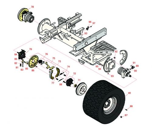 5010-H Front Wheel, Brakes & Hydraulics