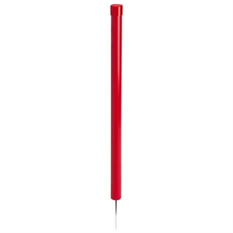 PVC HAZARD MARKER WITH SPIKE - 24 IN RED
