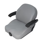 Seat - Light Grey Deluxe w/Arms w/Suspension Replaces  121-7595 , 125-3107, 127-3305