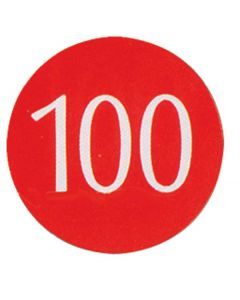 100 YARDAGE MARKER - 8" - RED
